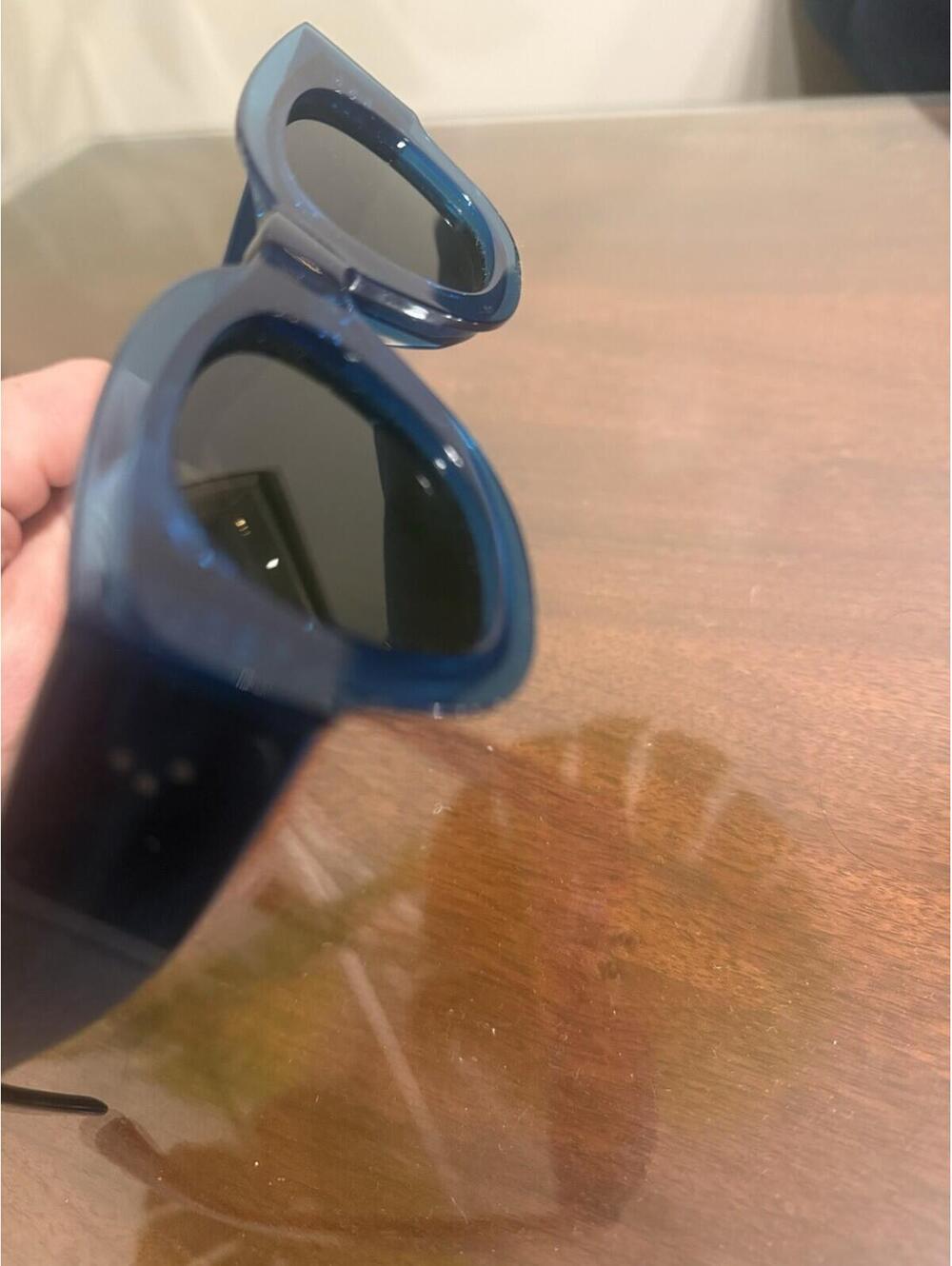 Celine Cat Eyes Sunglasses CL41447/S MR8 Petrol Petra Cats Eyes Sunglasses - Picture 7 of 8
